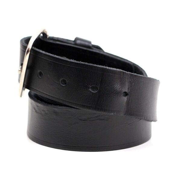 Boston BLACK GENUINE LEATHER 1 3/8"Wd CASUAL DRESS MEN'S BELT Sz 42 (P11 - Picture 3 of 11